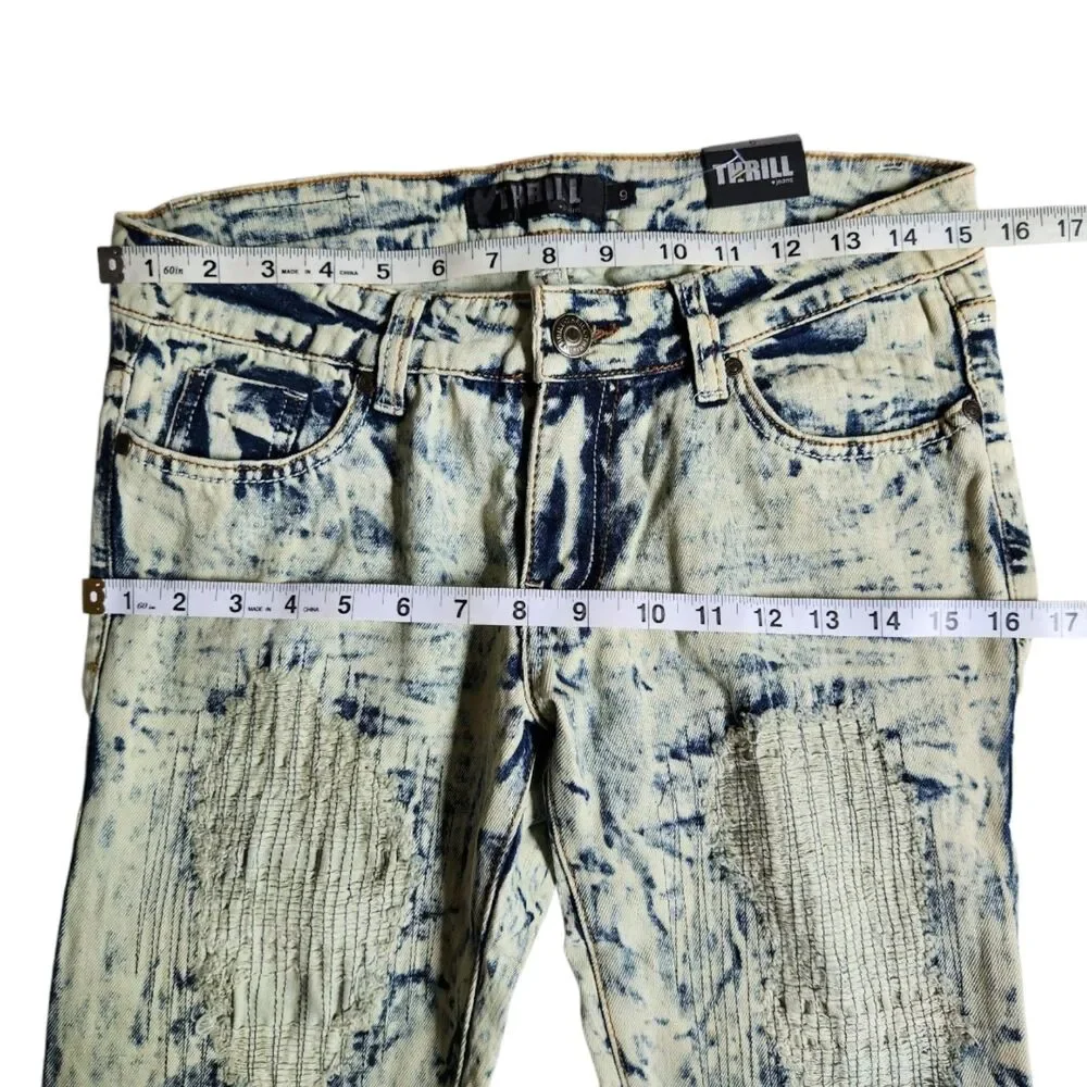 Thrill The Collection Skinny Acid Wash Jeans sz 9